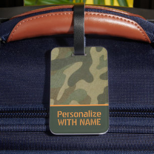 Camo Bagagelabel voor Hunter Militaire Reizen Gift