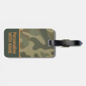 Camo Bagagelabel voor Hunter Militaire Reizen Gift (Achterkant horizontaal)