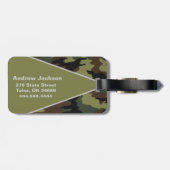 Camo Bagagelabels - Aangepaste naam & Logo (Achterkant horizontaal)