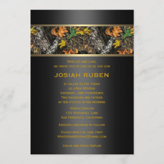 Camo Bar Mitzvah Uitnodigingen