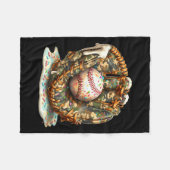 Camo Baseball Gloves Lifestyle 101 Apparel Drip Ic Fleece Deken (Voorkant (Horizontaal))