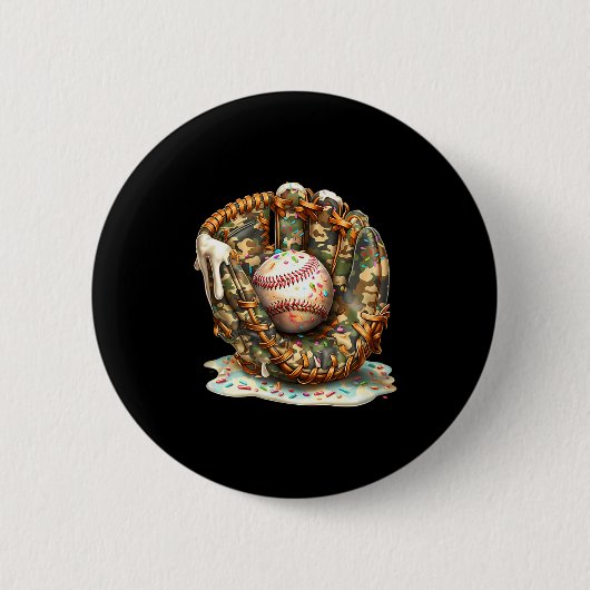 Camo Baseball Gloves Lifestyle 101 Apparel Drip Ic Ronde Button 5,7 Cm (Voorkant)