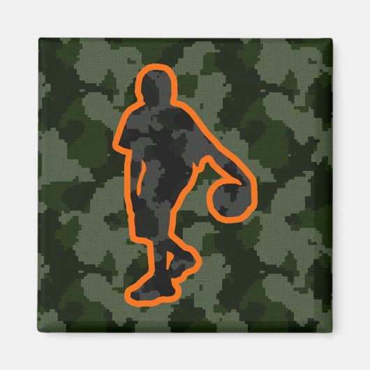 Camo Basketball Magneet (Voorkant)