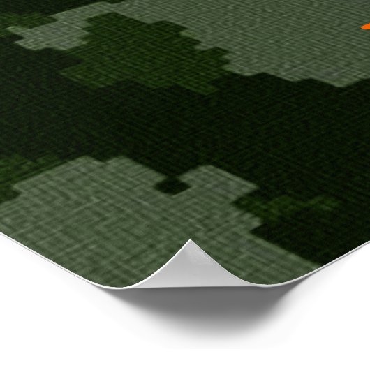 Camo Basketball Poster (Hoek)