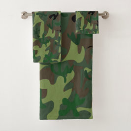 Camo Bathroom Towel Set Bad Handdoek