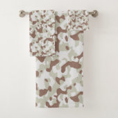 Camo Bathroom Towel Set Bad Handdoek (Insitu)
