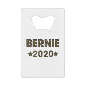 Camo Bernie presidentskandidaat 2020 Creditkaart Flessenopener (Voorkant)