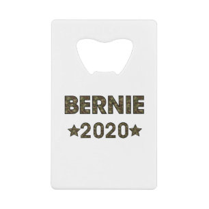 Camo Bernie presidentskandidaat 2020 Creditkaart Flessenopener