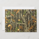 Camo Birthday Girl-uitnodigingen Kaart (Achterkant)