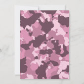 Camo Birthday Party Invitation, Army, Mission Kaart (Achterkant)