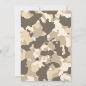 Camo Birthday Party Invitation, Army, Mission Kaart (Achterkant)
