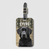 Camo Black Lab Hondenras Dierbenaming Bagagelabel (Voorkant (verticaal))