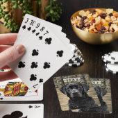 Camo Black Lab Hondenras Dierbenaming Pokerkaarten (Insitu)