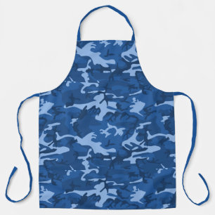 Camo Blue Apron Schort