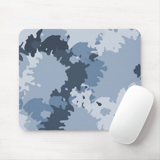 Camo Blue Muismat (Met muis)