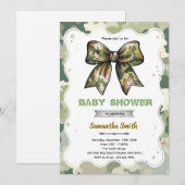 Camo Boog Baby Shower Uitnodiging (Voorkant / Achterkant)
