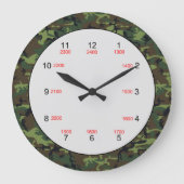 Camo Border Militaire Tijd Klok (Voorkant)