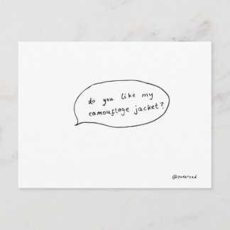 camo-briefkaart briefkaart