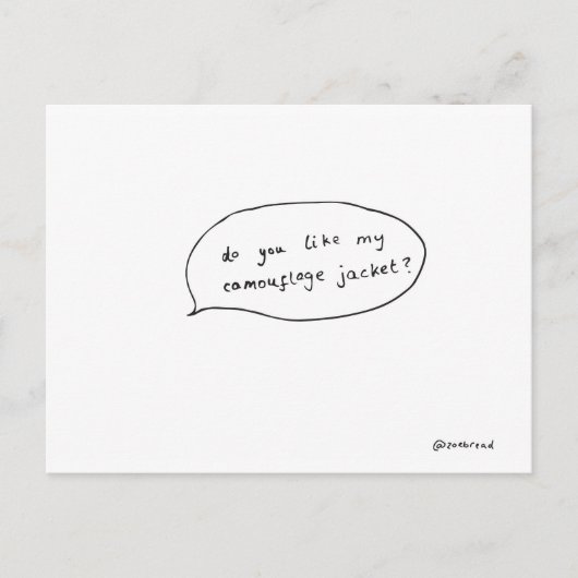 camo-briefkaart briefkaart (Voorkant)