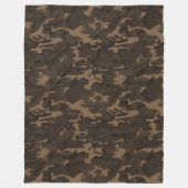 Camo Bruin Fleece Deken (Voorkant)