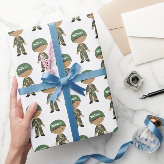 Camo Buddy Militaire Inpakpapier (Geschenken)