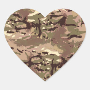 Camo Camo, waar is Art Thou? LIDJ-ontwerp. Hart Sticker
