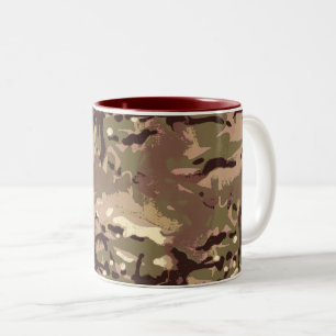 Camo Camo, waar is Art Thou? LIDJ-ontwerp. Tweekleurige Koffiemok
