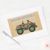 Camo Camouflage Army Vehicle Party Bottle Labels (Envelop)