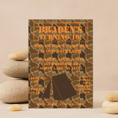 Camo Camouflage Backyard Campout Birthday Invite Kaart