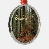 Camo, Camouflage Deer gepersonaliseerd Metalen Ornament (Rechts)