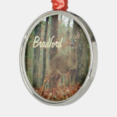 Camo, Camouflage Deer gepersonaliseerd Metalen Ornament (Links)