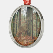 Camo, Camouflage Deer Metalen Ornament (Links)