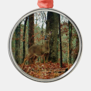 Camo, Camouflage Deer Metalen Ornament