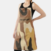 camo camouflage grill van het leger, Camo geperson Schort (Insitu)