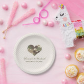 CAMO CAMOUFLAGE HEART WEDING PAPIEREN BORDJE (Feest)