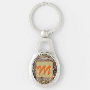 Camo Camouflage Hunters Monogram Initiaal Sleutelh Sleutelhanger