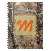 Camo Camouflage Hunting Monogram Initiaal Note Boo Notitieboek (Voorkant)