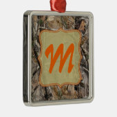 Camo Camouflage Hunting Monogram Initiaal Ornament (Rechts)