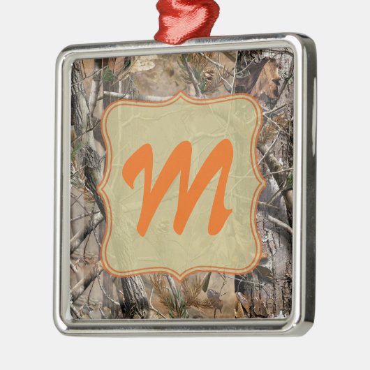 Camo Camouflage Hunting Monogram Initiaal Ornament (Links)