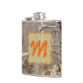 Camo Camouflage Hunting Rea Monogram Whiskey Flask Heupfles (Links)