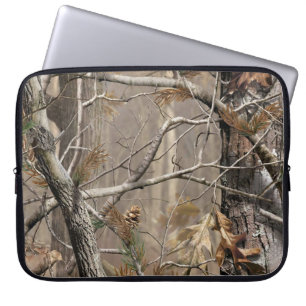 Camo Camouflage Hunting Real Tree 15-inch Hoesje v Laptop Sleeve