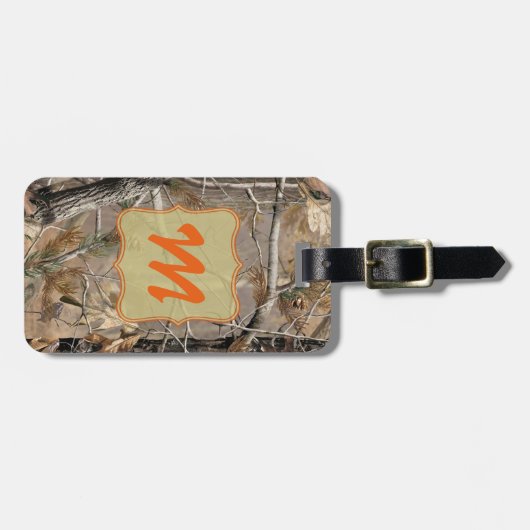 Camo Camouflage Hunting Real Tree Hunt Bagagelabel (Voorkant horizontaal)