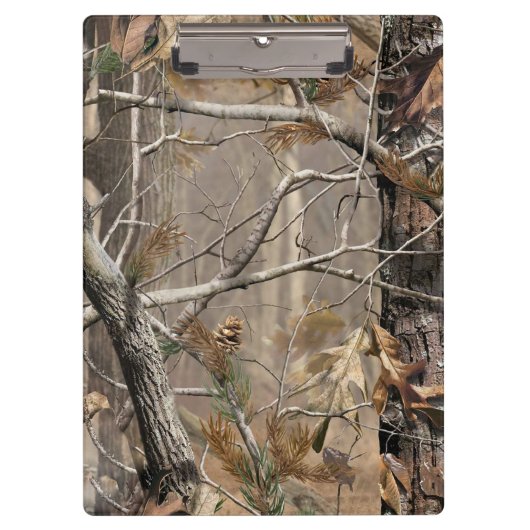 Camo Camouflage Hunting Real Tree Hunte Clip Board Klembord (Voorkant)