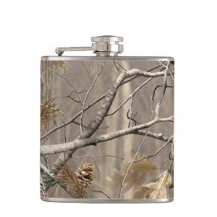 Camo Camouflage Hunting Real Tree Whiskey Flask Heupfles