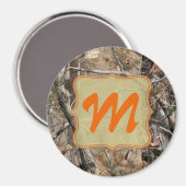 Camo Camouflage jacht Monogram Initiaal magneet (Voorkant / Achterkant)