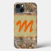 Camo Camouflage Jagen Echt Monogram IPAD Case (Achterkant)