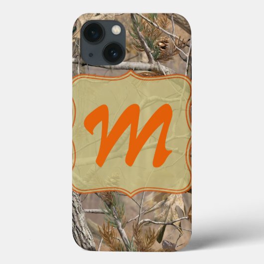 Camo Camouflage Jagen Echt Monogram IPAD Case (Achterkant)