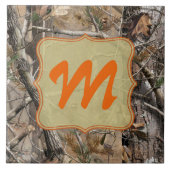 Camo Camouflage Jagen Echte Monogram Display Tegel Tegeltje (Voorkant)