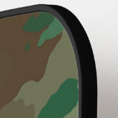 Camo Camouflage Militaire Monogrammed Naam Pickleball Paddle (Links Detail)