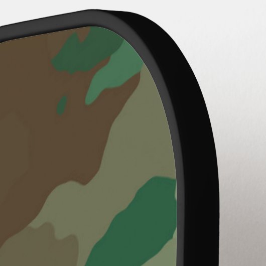 Camo Camouflage Militaire Monogrammed Naam Pickleball Paddle (Links Detail)